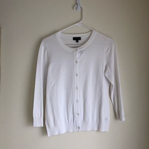 NWT basic white button up cardi